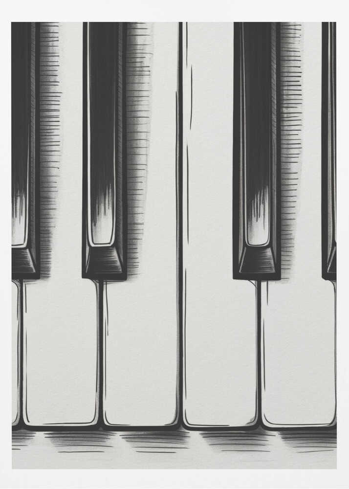 Piano Keys - Poster / Art Print