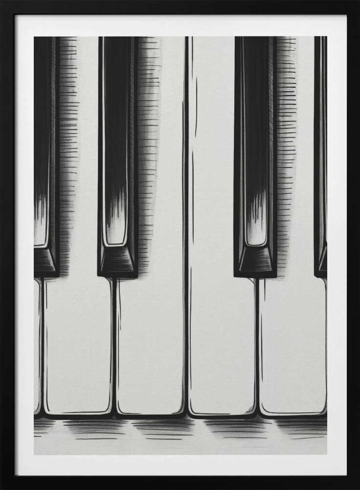 Piano Keys - Poster / Art Print