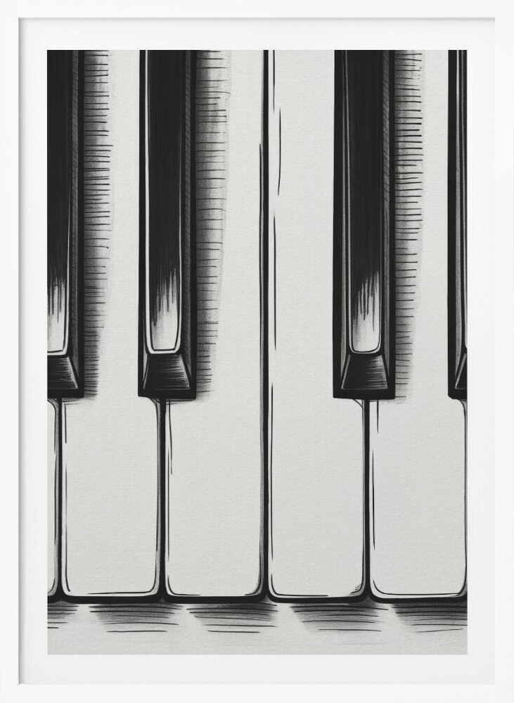 Piano Keys - Poster / Art Print