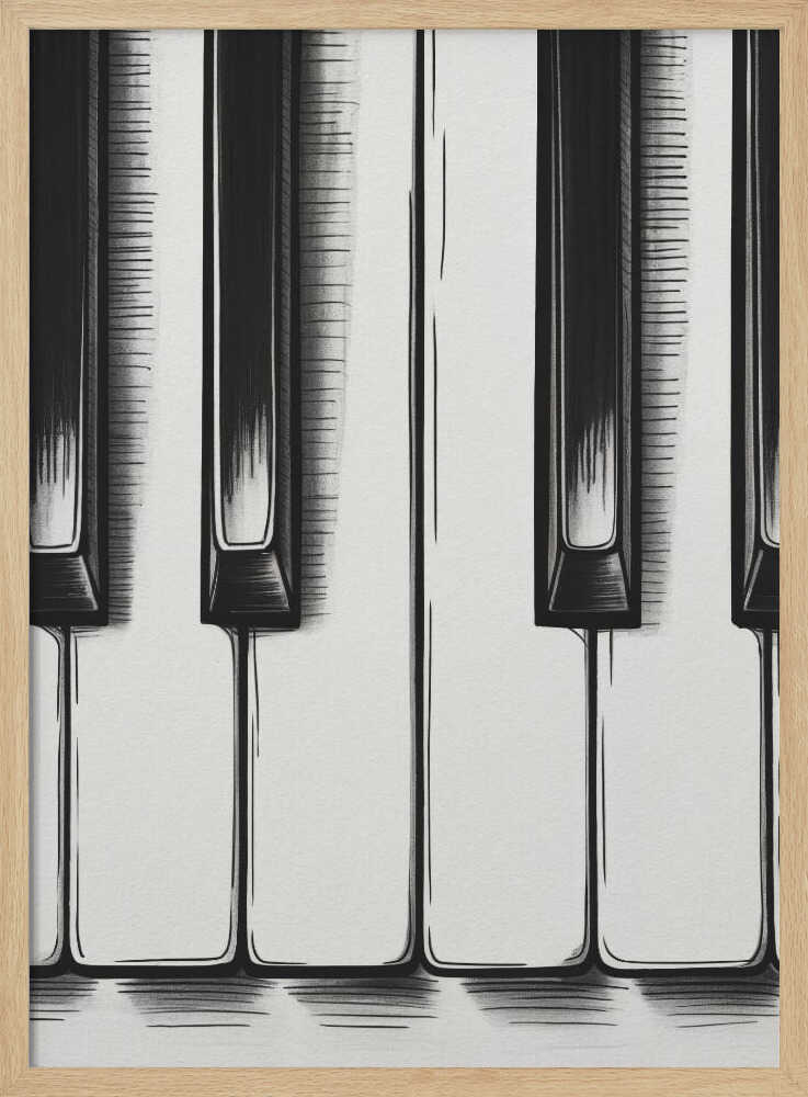 Piano Keys - Poster / Art Print