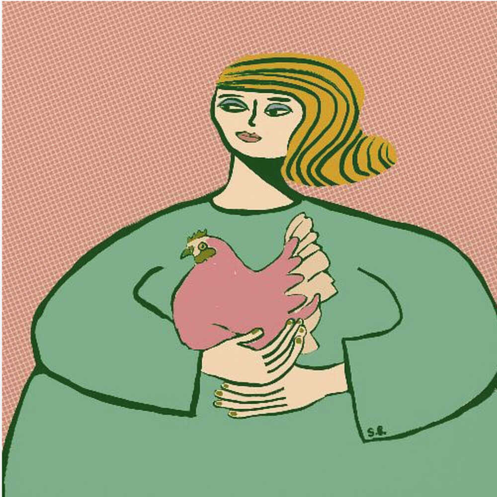 Chicken lady - Poster / Art Print
