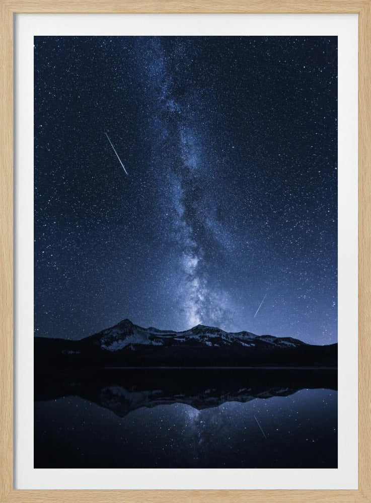 Galaxies Reflection - Poster / Art Print