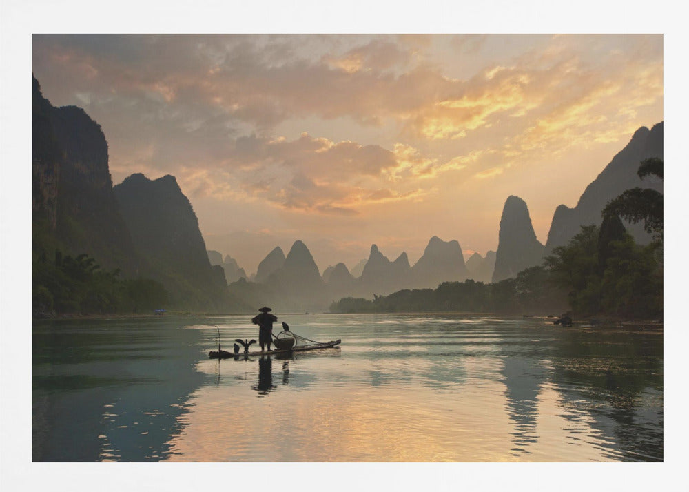 Golden Li River - Poster / Art Print