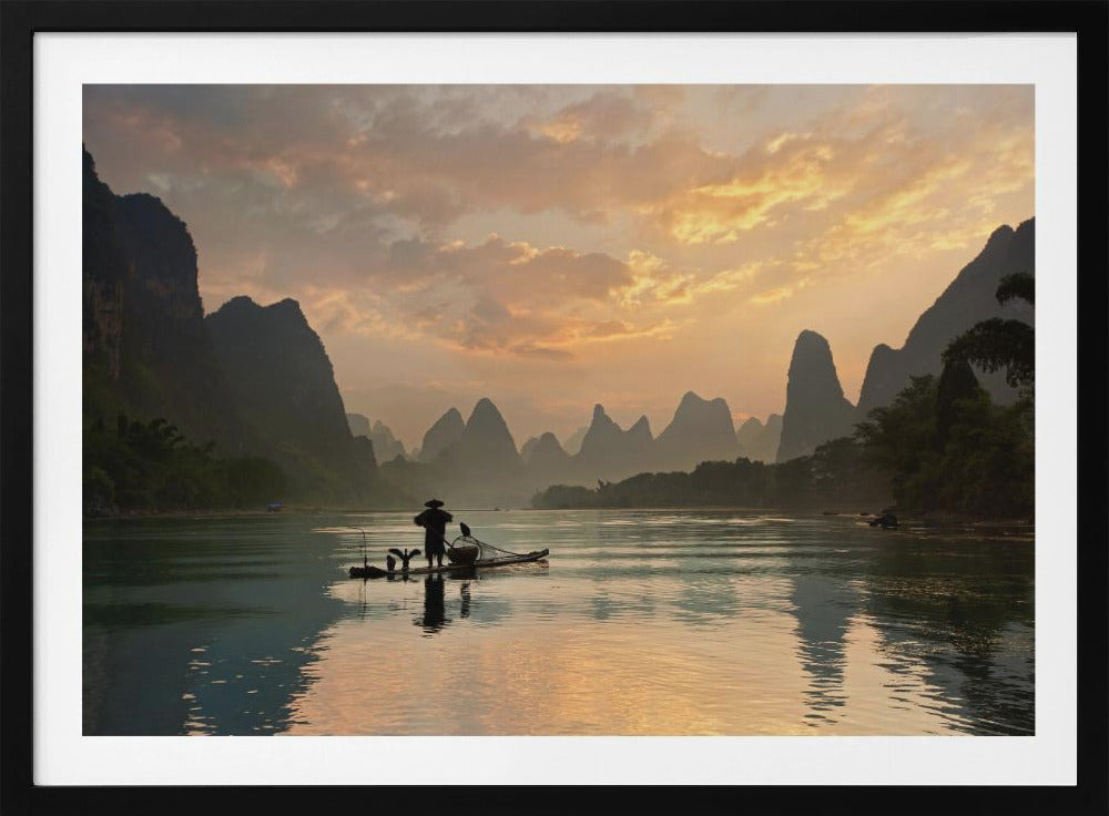 Golden Li River - Poster / Art Print