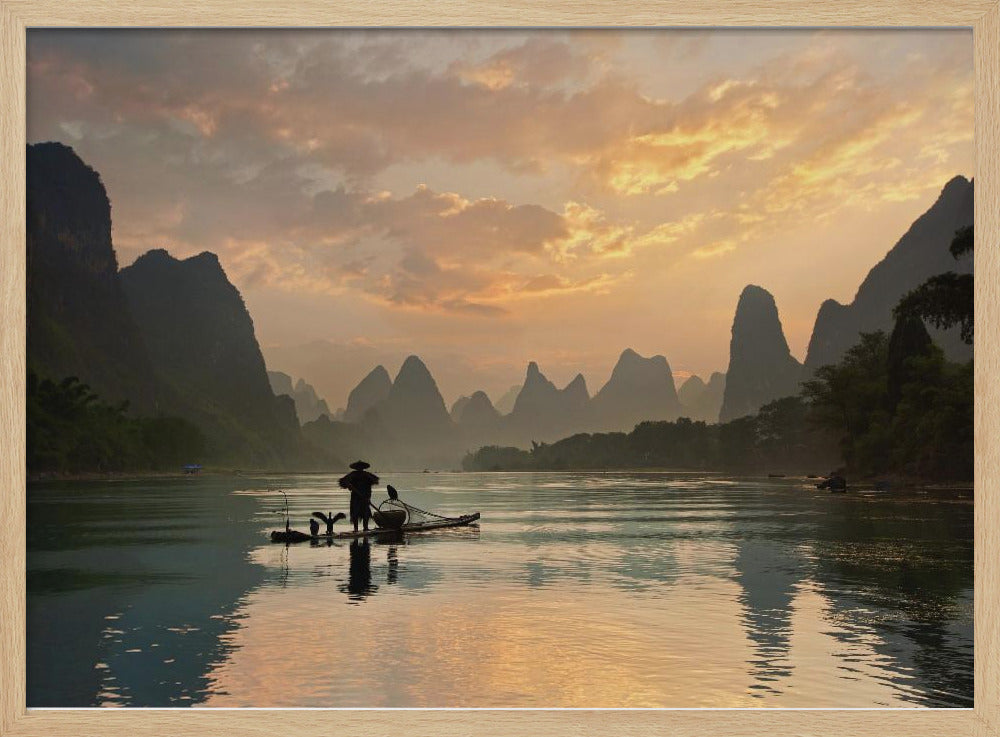 Golden Li River - Poster / Art Print
