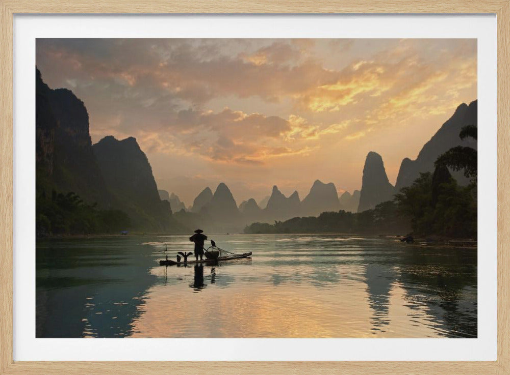 Golden Li River - Poster / Art Print