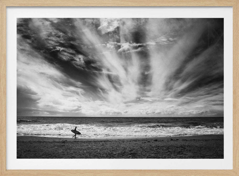The loneliness of a surfer - Poster / Art Print