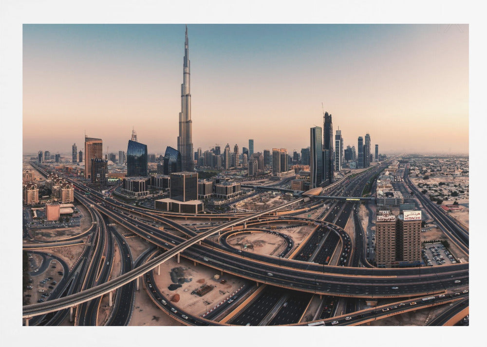 Dubai Skyline Panorama - Poster / Art Print