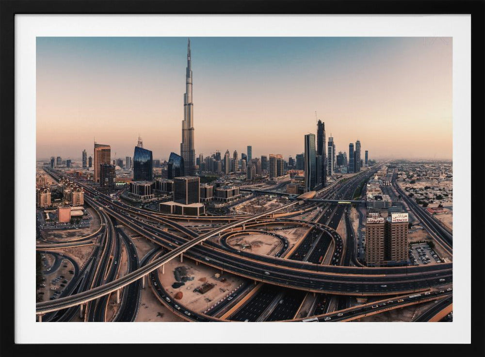 Dubai Skyline Panorama - Poster / Art Print