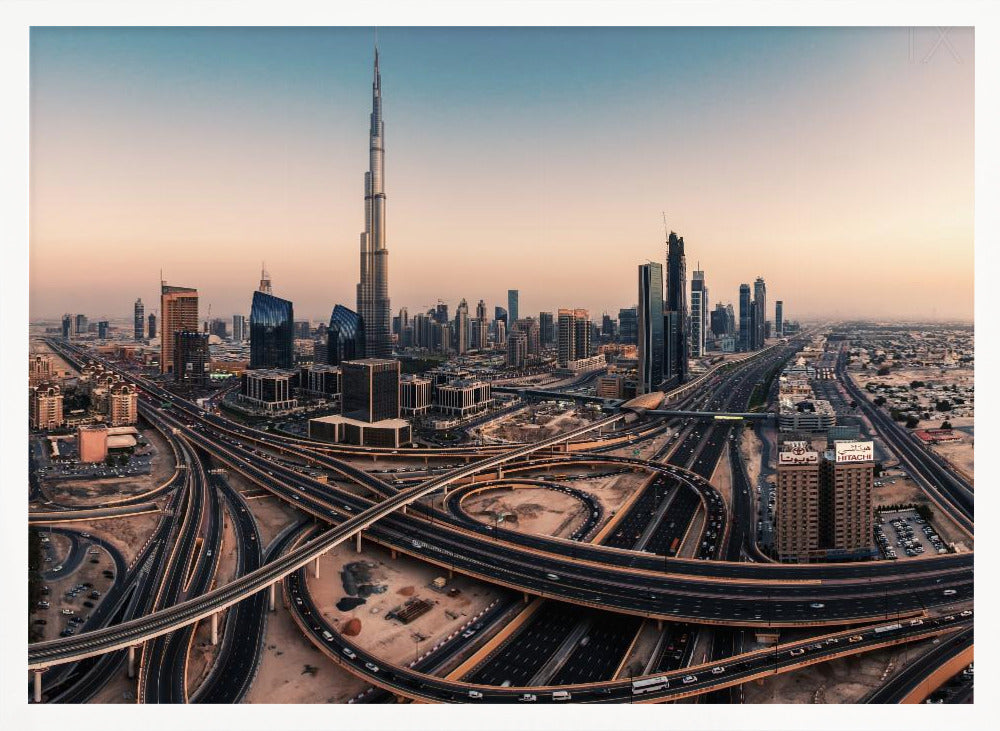 Dubai Skyline Panorama - Poster / Art Print