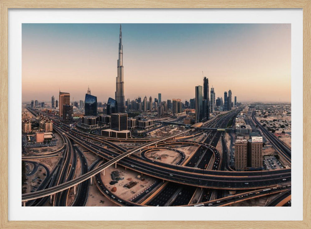 Dubai Skyline Panorama - Poster / Art Print
