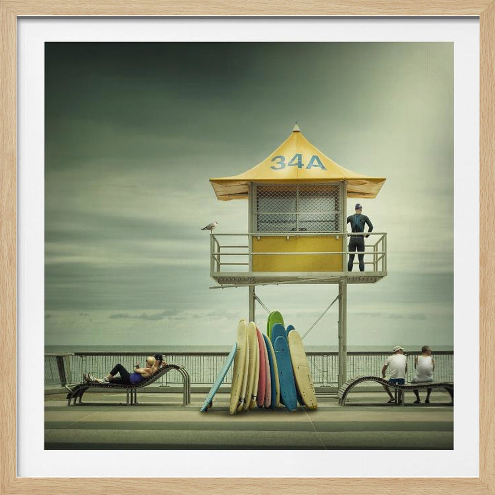 The life guard - Poster / Art Print