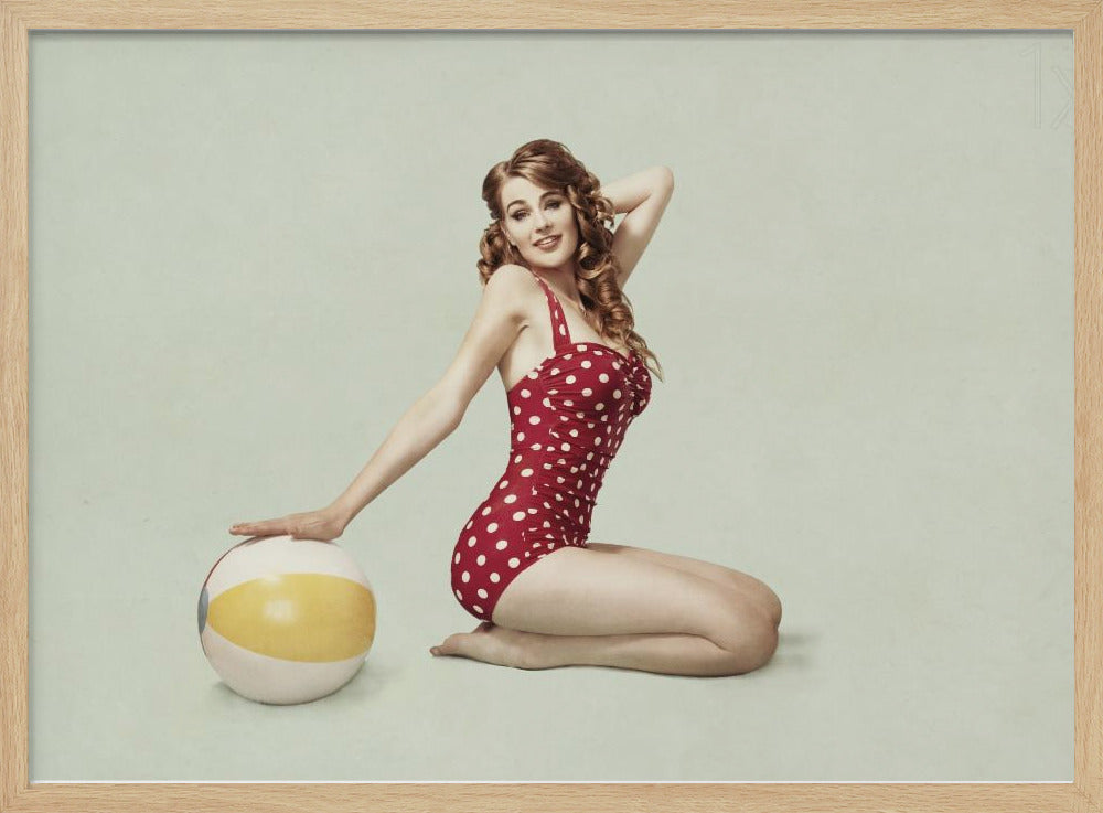 Beach Pin up - Poster / Art Print