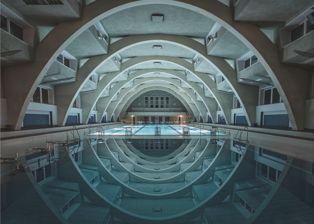 swimming @night - Poster / Art Print