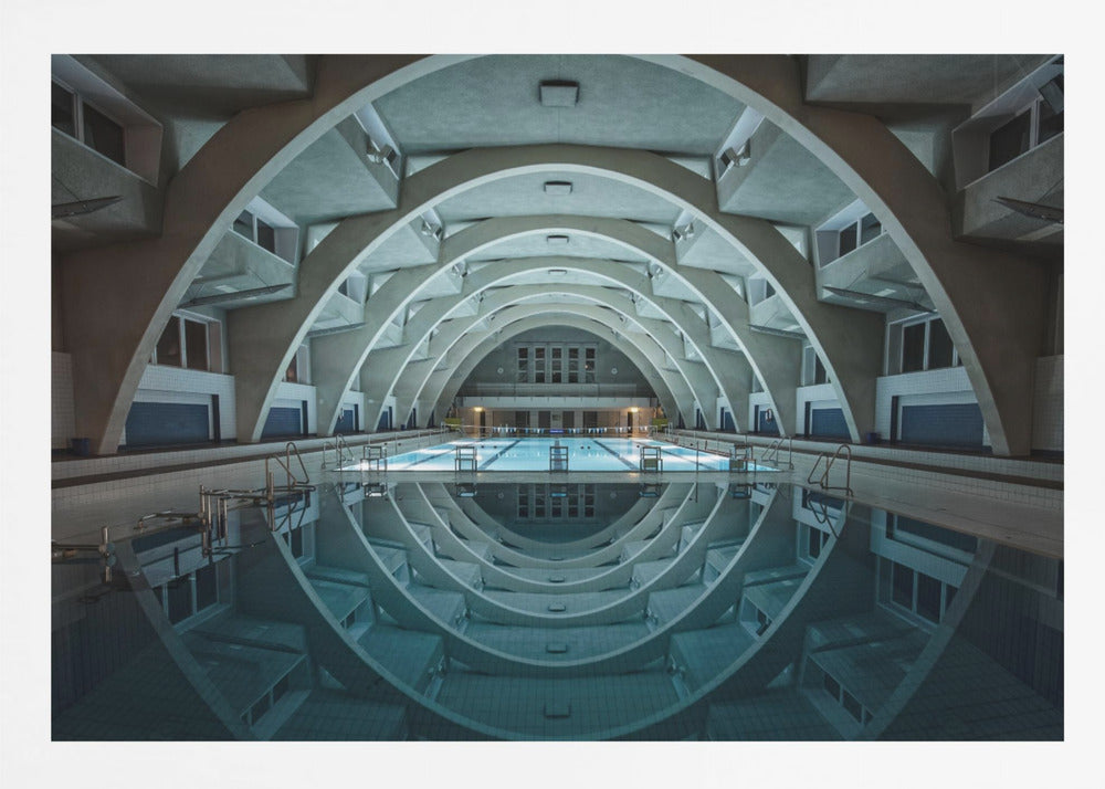 swimming @night - Poster / Art Print