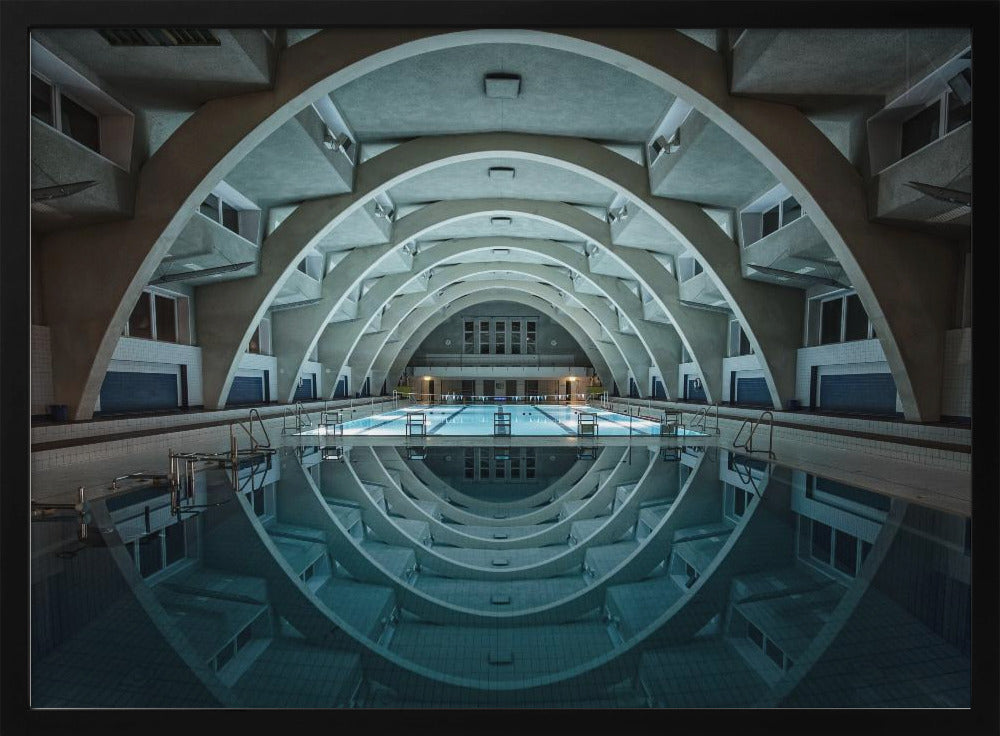 swimming @night - Poster / Art Print