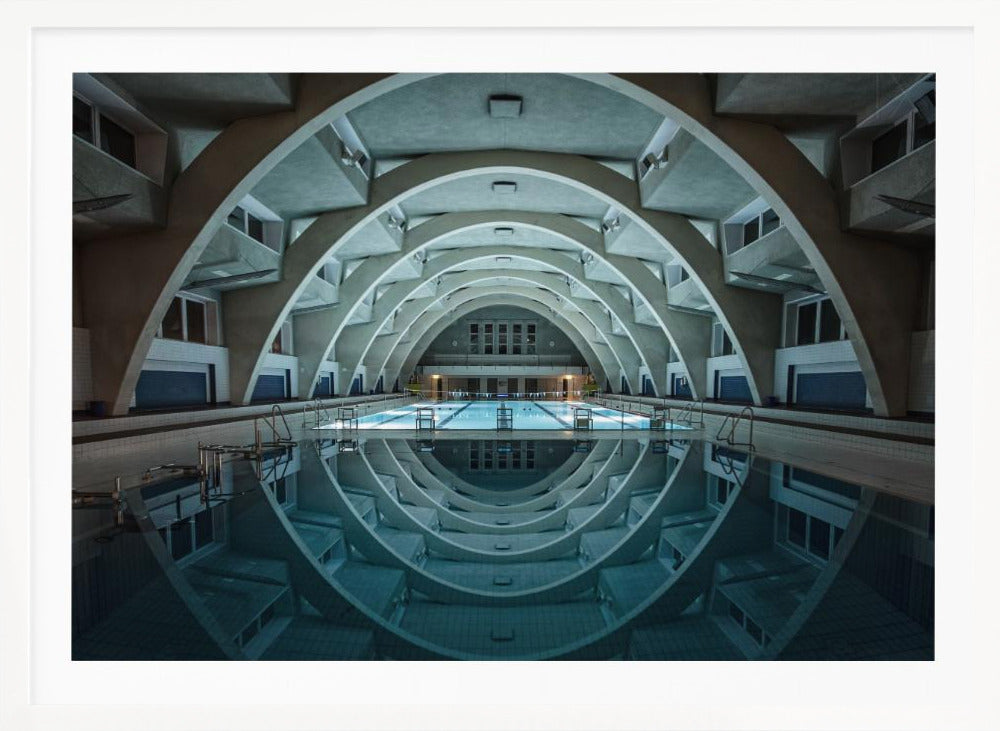 swimming @night - Poster / Art Print