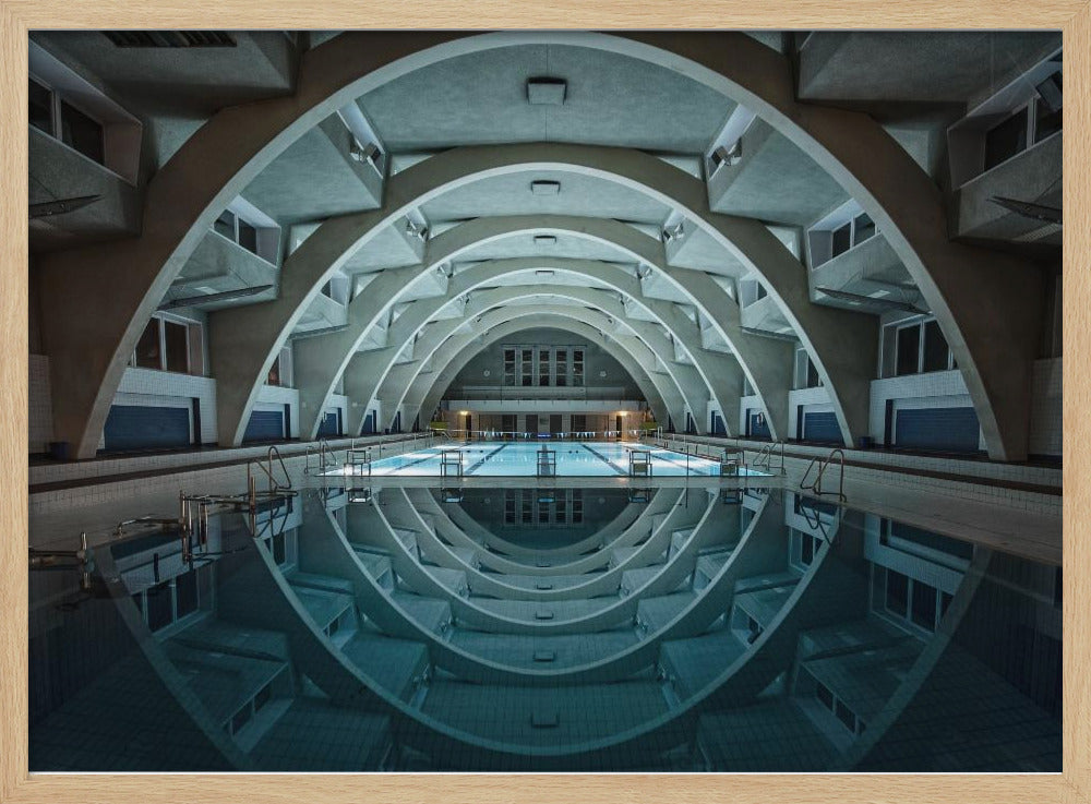 swimming @night - Poster / Art Print