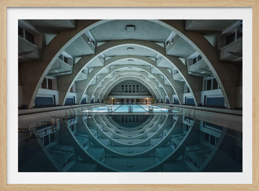 swimming @night - Poster / Art Print
