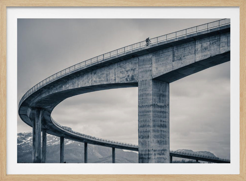 the lonely biker - Poster / Art Print