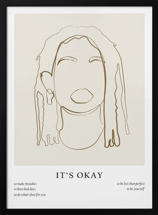 Woman line portrait - Poster / Art Print