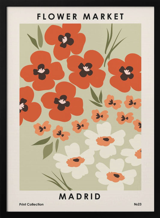 Flower Market Madrid - Poster / Art Print