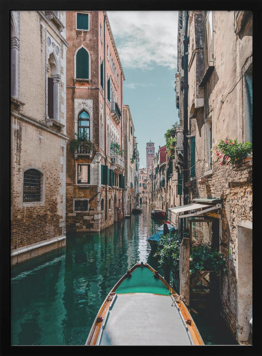 Boat on the river - Poster / Art Print