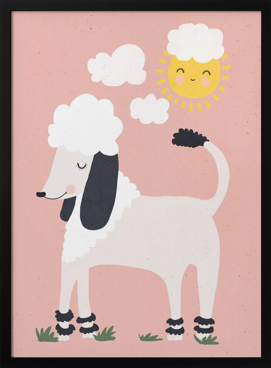 Happy Poodle - Poster / Art Print