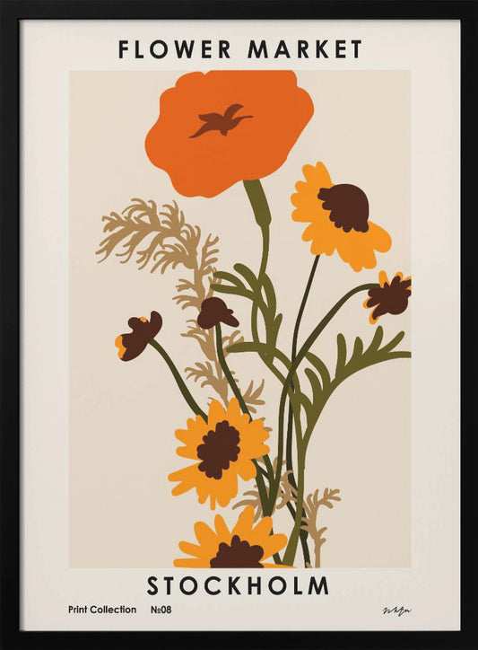 Flower Market. Stockholm - Poster / Art Print