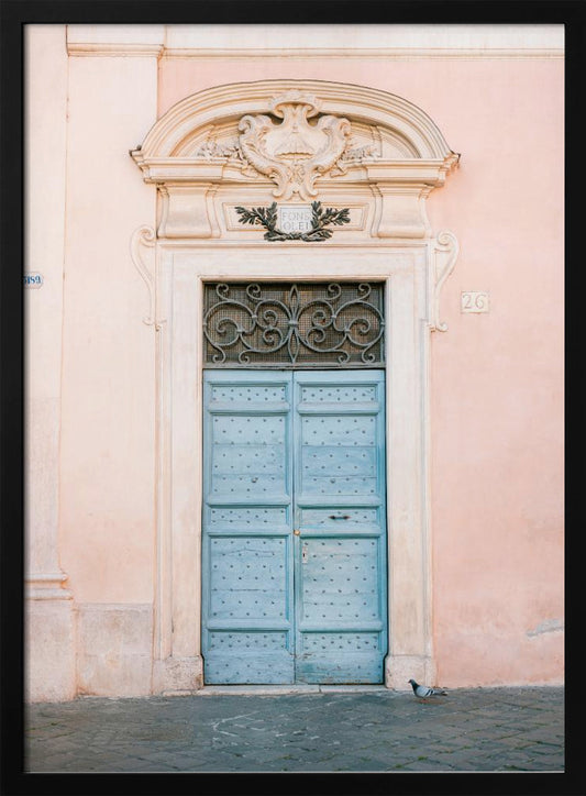 Pastel Trastevere - Rome Italy travel photography - Poster / Art Print