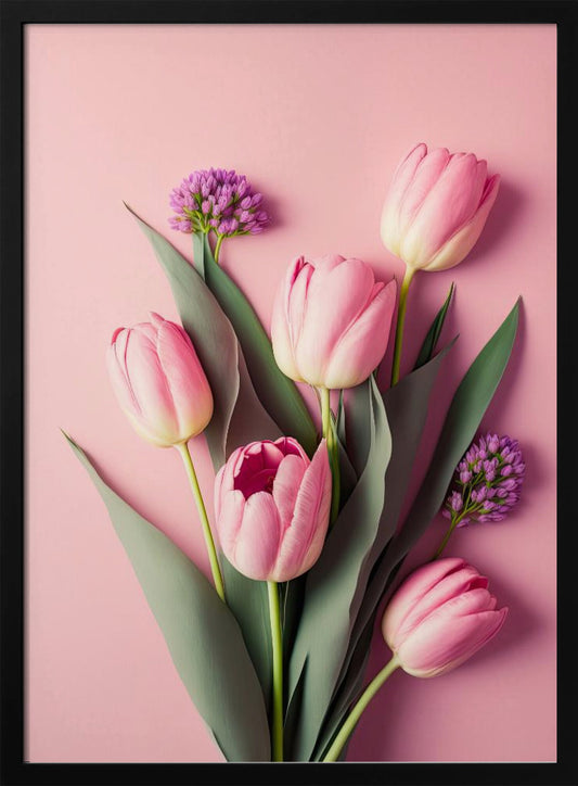 Pink Tulips - Poster / Art Print