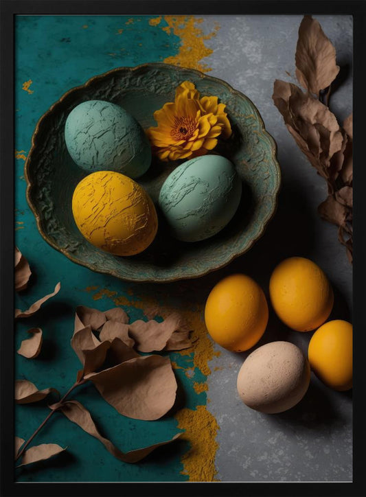 Yellow And Blue Eggs - Poster / Art Print