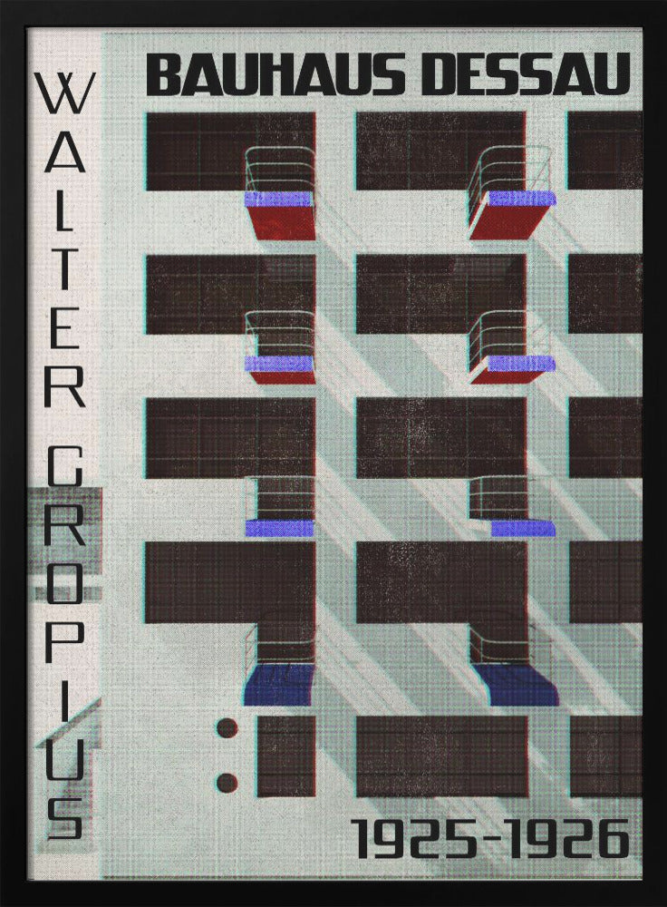 Bauhaus Dessau style IV - Poster / Art Print