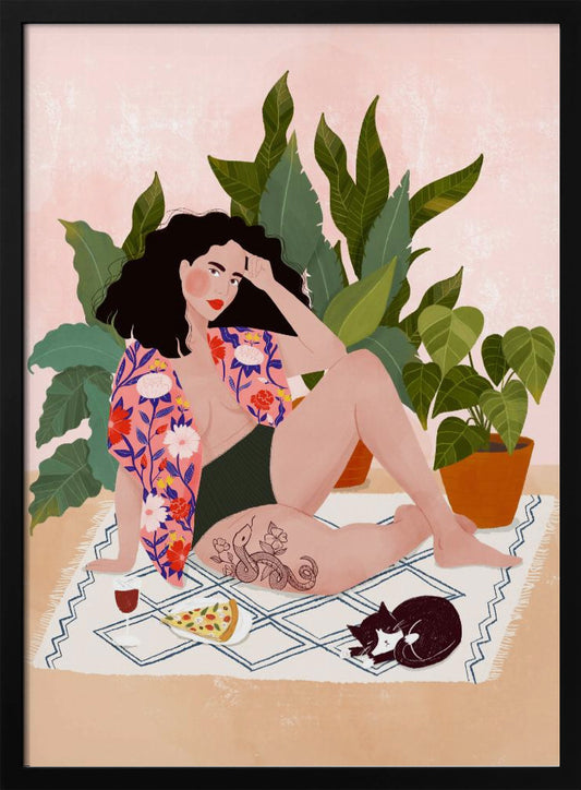 Sunday pizza - Poster / Art Print