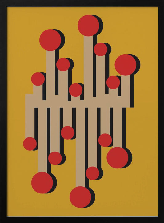 The 1968 Telephonist Mustard - Poster / Art Print