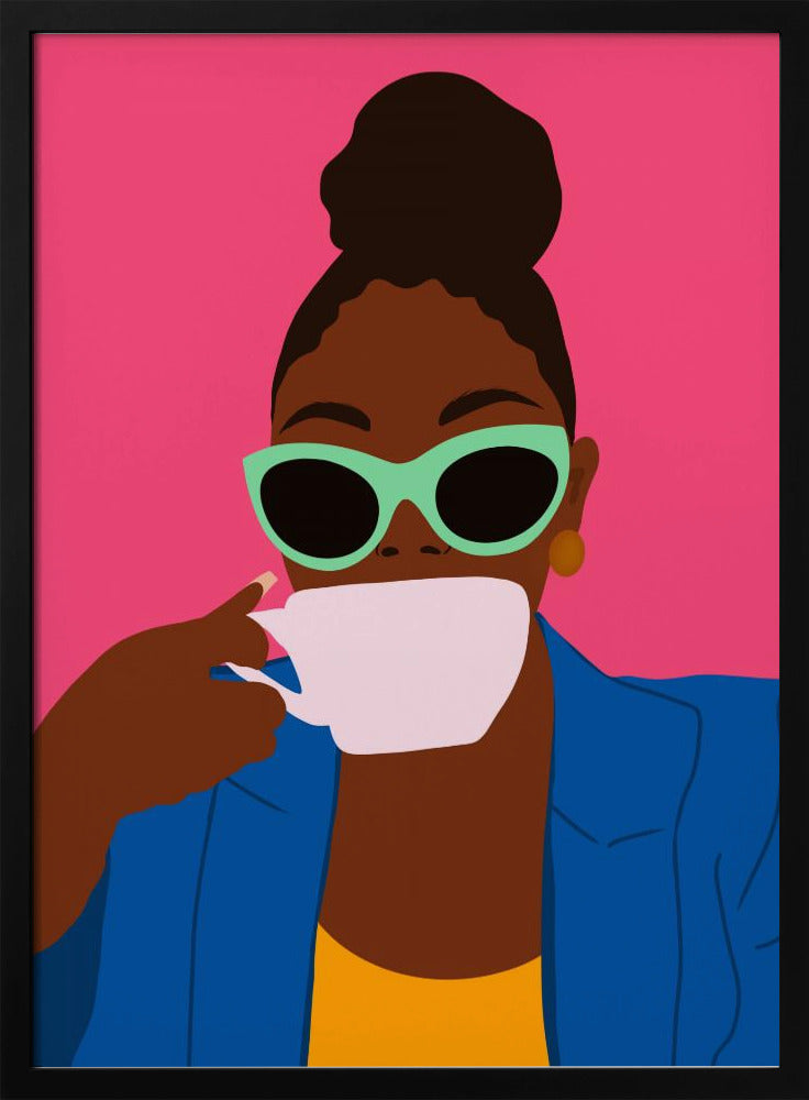 Women Drinking Coffee - Poster / Art Print