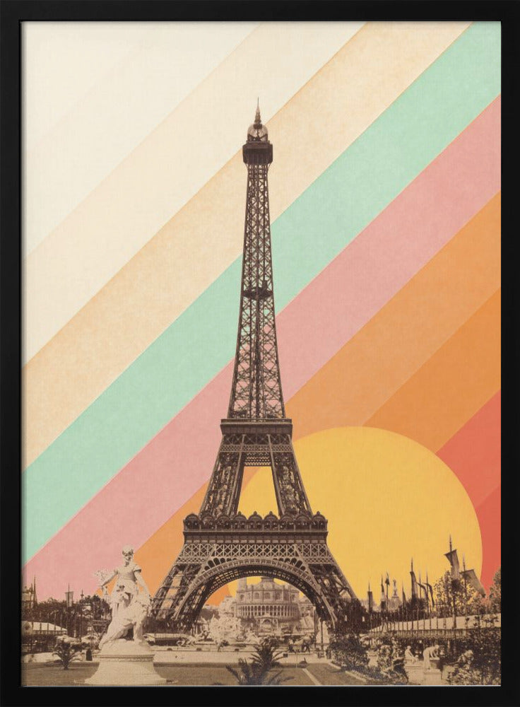 Eiffel Tower Rainbow - Poster / Art Print
