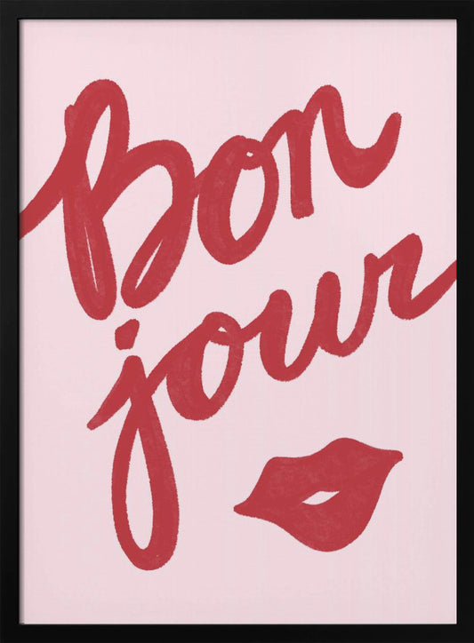 Bonjour Lips - Poster / Art Print