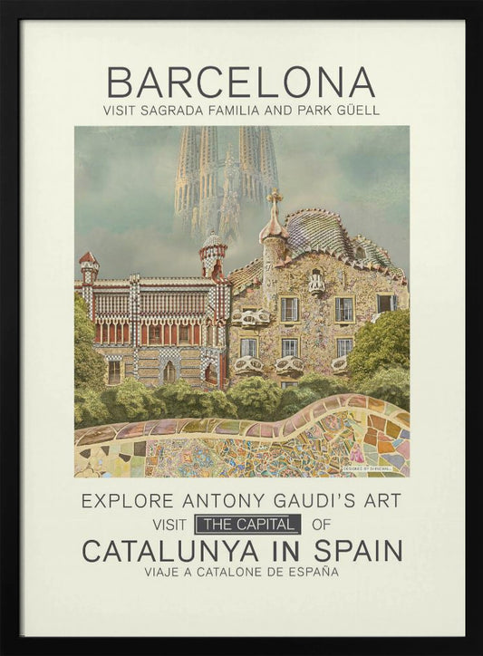 Barcelona print - Poster / Art Print