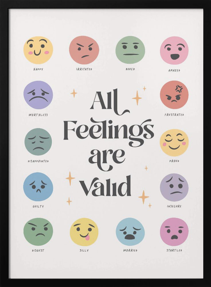All Feelings Are Valid No2 - Poster / Art Print