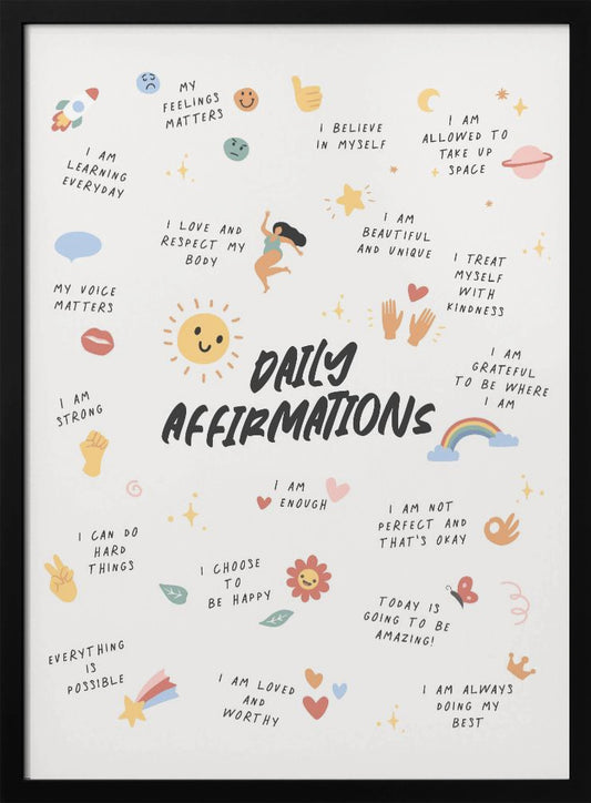 Daily Affirmations No2 - Poster / Art Print