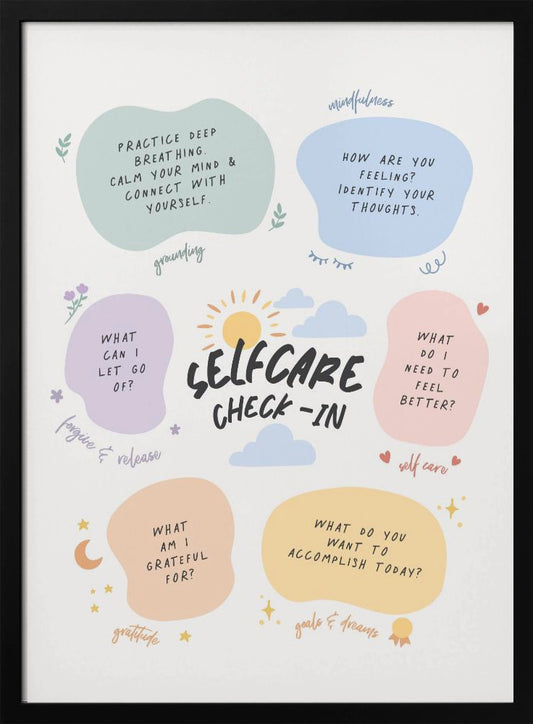 Self Care Checkin - Poster / Art Print