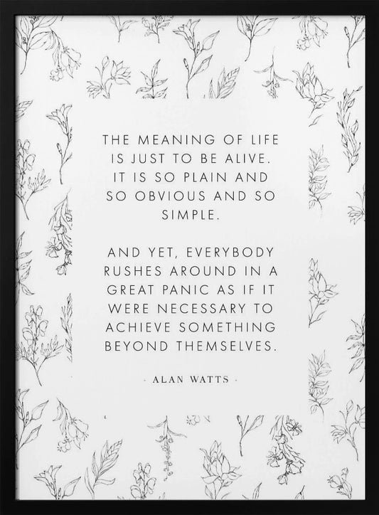 Alanwatts - Poster / Art Print