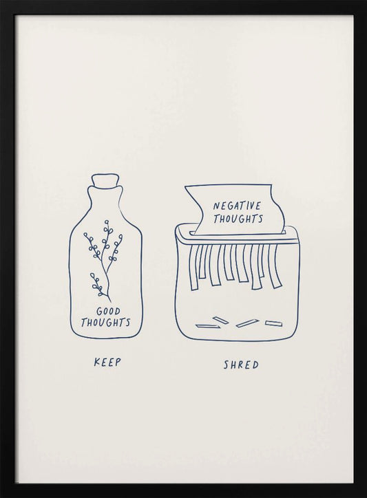 Keepgoodshrednegative - Poster / Art Print