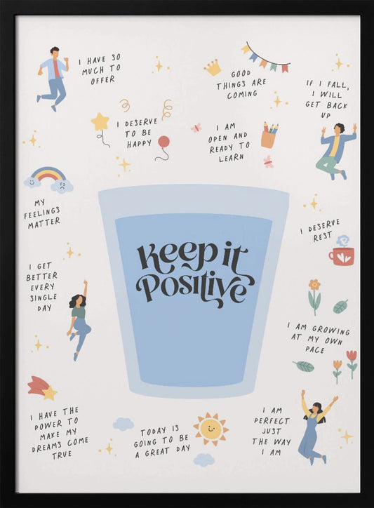 Keeptitpositive - Poster / Art Print