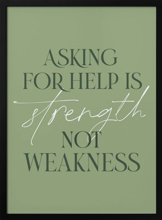 Asking Help - Poster / Art Print