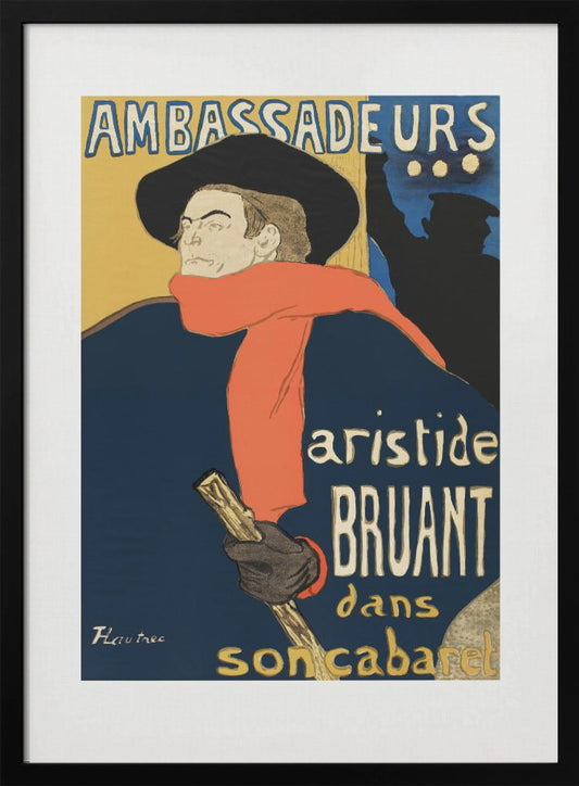Ambassadeurs Aristide Bruant Dans Son Cabaret (1892) - Poster / Art Print