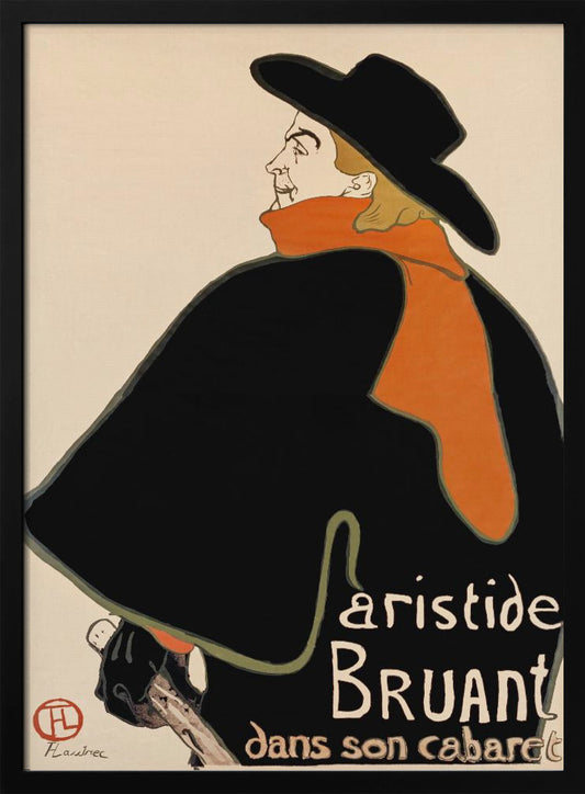 Aristide Bruant In His Cabaret (1893) - Poster / Art Print