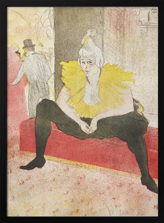 The Seated Clowness (miss Cha U Kao) (1896) - Poster / Art Print