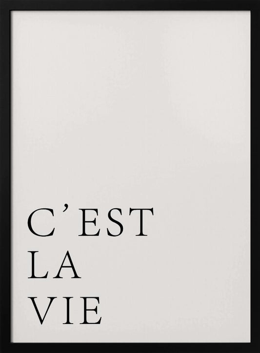 C'est La Vie - Poster / Art Print